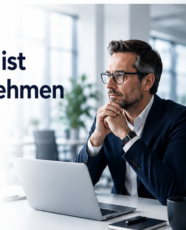 Geschäftsführer prüft die IT-Sicherheit